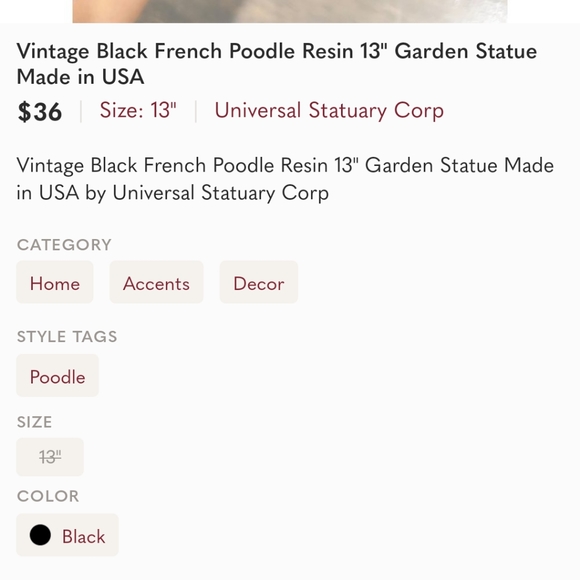 Vintage 1984 Universal Statuary Corp 316 Resin Terrier white dog statue - Picture 10 of 10